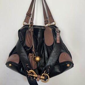 Black and Brown Leather Women's Bag